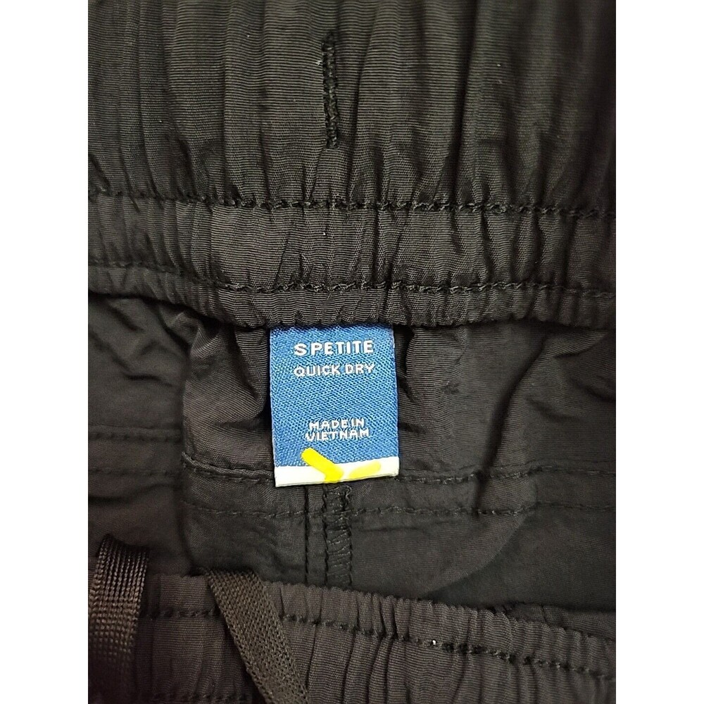 Old Navy Ankle-Zip Cargo Joggers Womens S Petite Black Quick Dry Nylon NEW - Picture 5 of 11